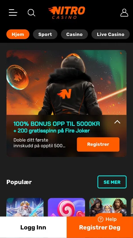 Nitro Casino Bonuser
